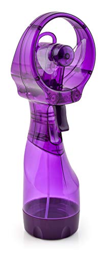 O2COOL Deluxe Handheld Misting Fan (Purple)