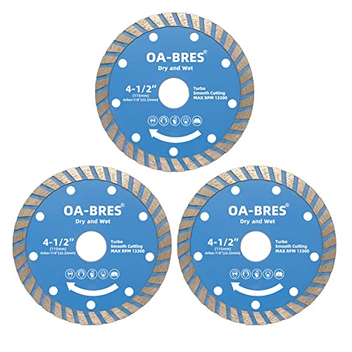 OA-BRES 4-1/2 inch Diamond Blade - Durable and Efficient Cutting Tool