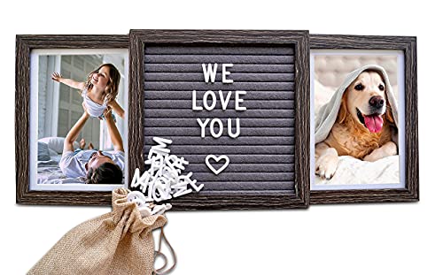 Customizable Oak Letters Picture Frame - Perfect Gift for Dad, Dog, Grandpa