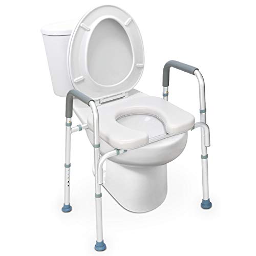 OasisSpace Raised Toilet Seat - Heavy Duty Medical Assist Frame