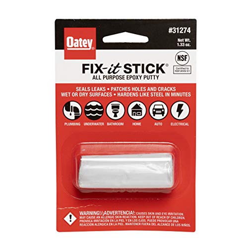 Oatey 31274 Stick Fix-It Multi-Purpose Epoxy Putty, 1.33 oz, White