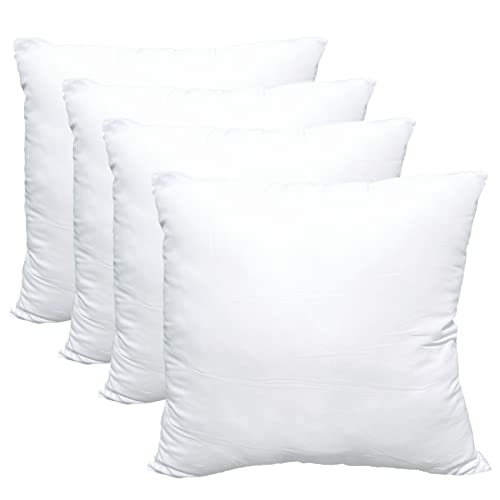 Utopia Bedding Throw Pillows Insert (Pack of 2, White) - 18 x 18 Inches Bed  and Couch Pillows - Indoor Decorative Pillows 