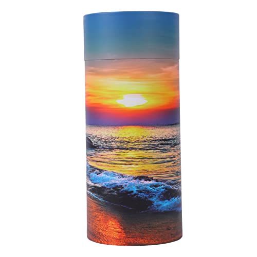 Ocean Sunset Scattering Urn