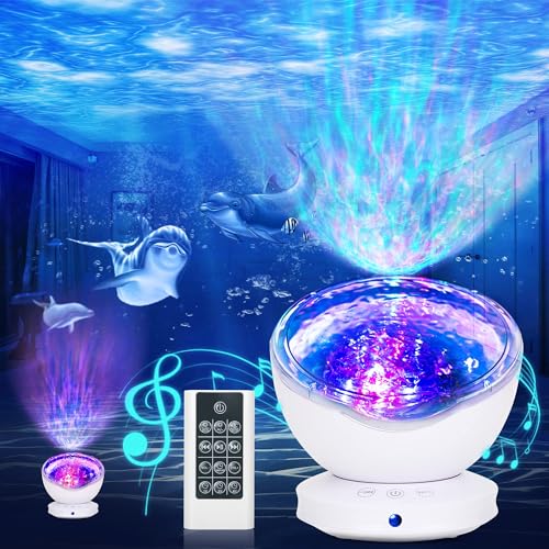 Ocean Wave Projector with Remote Control Night Light