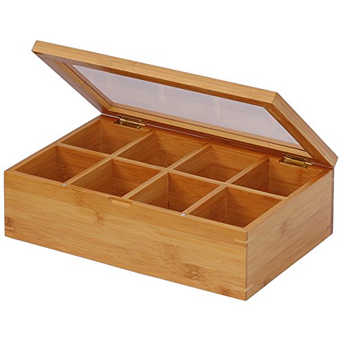 Oceanstar Bamboo Tea Box - Elegant Storage Solution