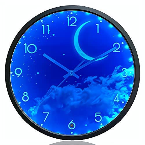 OCEST Night Light Wall Clock