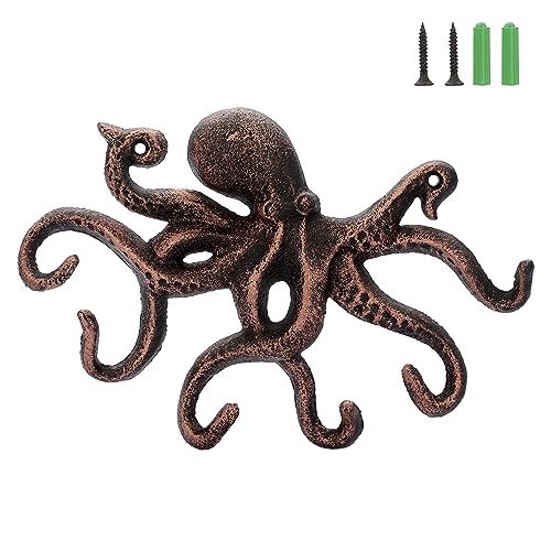 Octopus Towel Holder with 6 Hooks