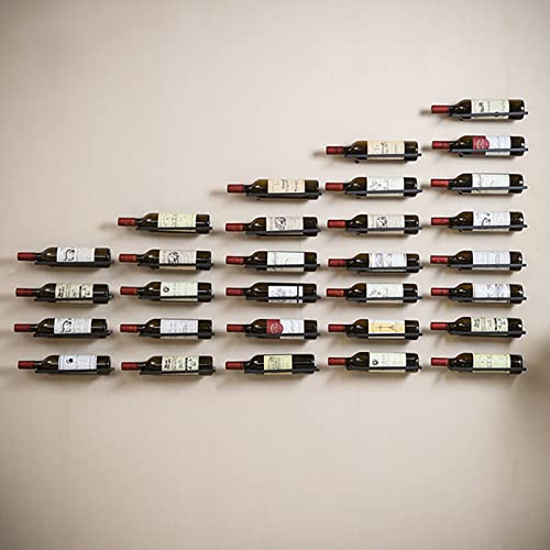 OFILLES Black Wine Racks Wall Mounted
