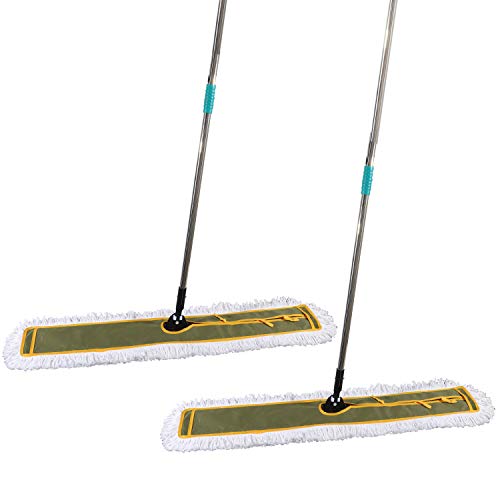 OFO Industrial Dust Mop Set with Long Handle for Large Areas