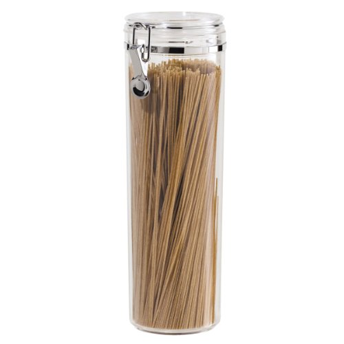 OGGI Tall Clear Canister with Clamp Lid