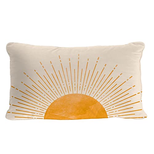 Sunrise and Sunset Boho Pillow Cover for Girls Bedroom, 12x20 Inch