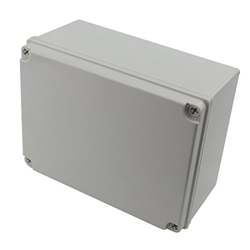 Ogrmar Plastic Dustproof IP65 Junction Box DIY Case Enclosure (8"x 6"x 4")