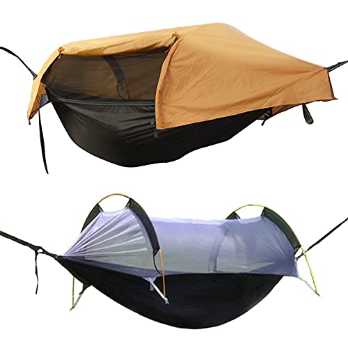 Sunyear Hammock Rain Fly Waterproof - Premium Hammock Tarp with Doors to  Stay Warm and Dry in All Seasons | Portable and Lightweight Camp Rain Fly