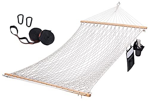 Ohuhu 2 Person Hammock with Tree Straps