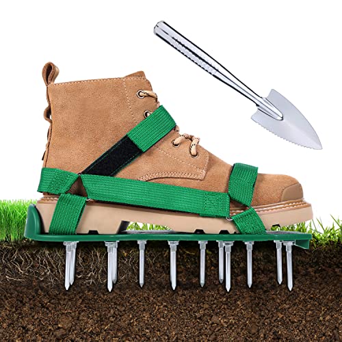 Ohuhu Lawn Aerator Shoes with Stainless Steel Shovel