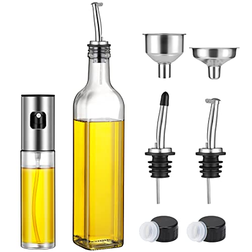 Oil Dispenser & Sprayer Set for Cooking