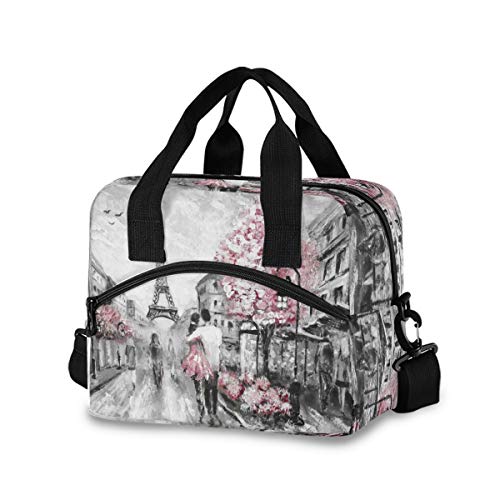 Oil Painting Street Paris Lunch Bag