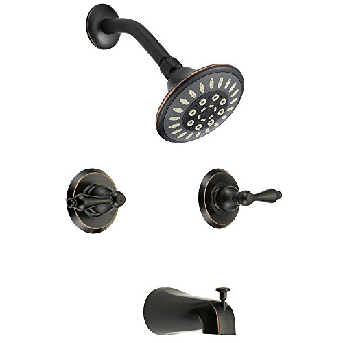 Oil Rubbed Bronze Tub Shower Combo Faucet