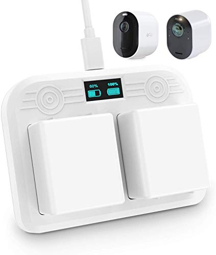 OkeMeeo Arlo Charger - Dual Charging Station with LED Display