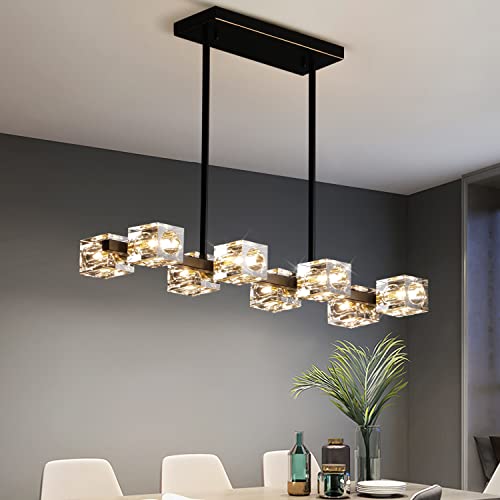 OKES Black Chandelier with 8-Lights