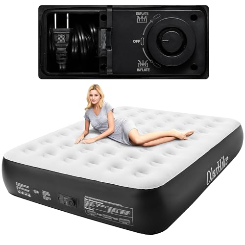 OlarHike Queen Air Mattress with Built-In Pump and Storage Bag