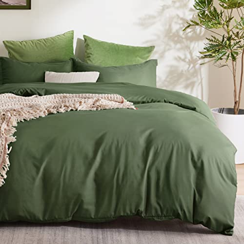 Olive Green Duvet Cover Queen Size