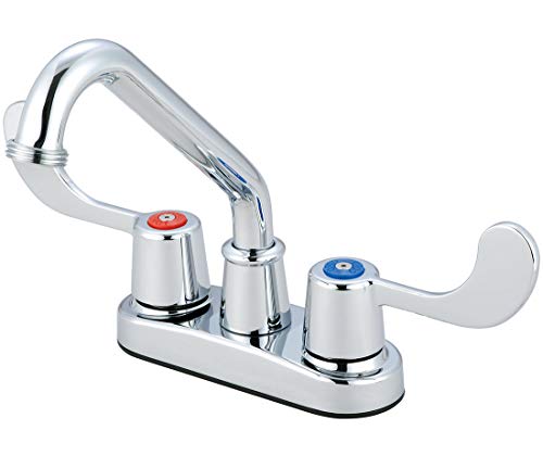 Olympia Two Handle Utility Laundry Faucet, Chrome Finish, B-8190