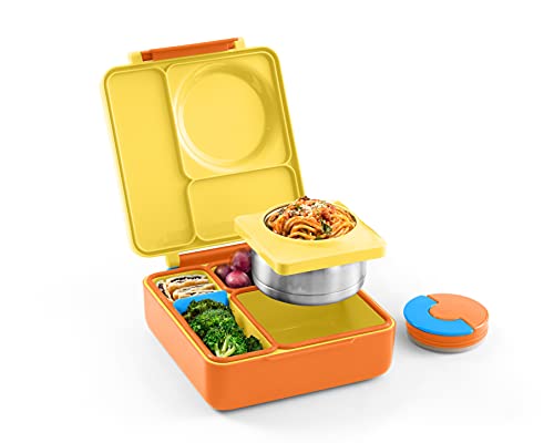OmieBox Kids' Insulated Bento Lunch Box with Thermos - Sunshine Edition