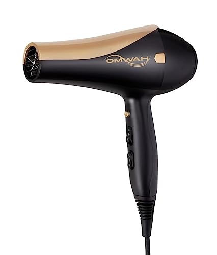 OMWAH Salon-Quality Hair Dryer with Custom Settings and Attachments