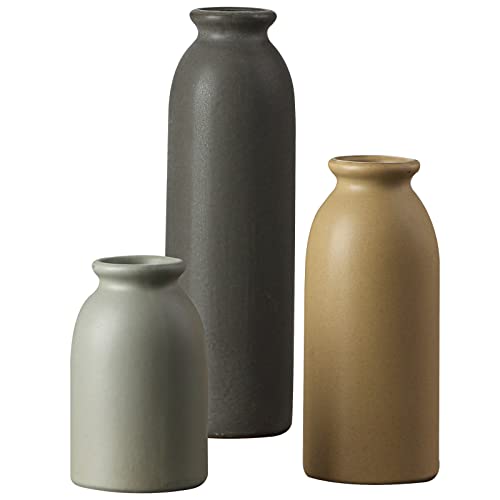 ONBUYONE-Farmhouse Ceramic Vase Set of 3