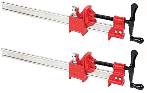 One (1) Pair BESSEY 36" Heavy-Duty IBeam Bar Clamps for Woodworking