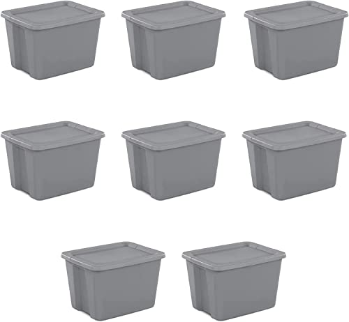 ONECAM Plastic Storage Tote Box - Set of 8