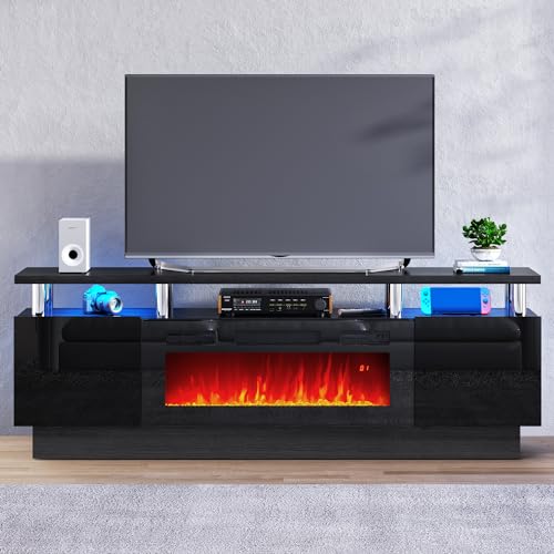 oneinmil Fireplace TV Stand with Electric Fireplace
