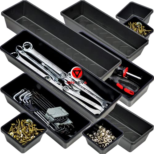 ONREVA Tool Box Organizer Tray Set