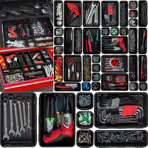 ONREVA Toolbox Organizer and Storage Trays Kit