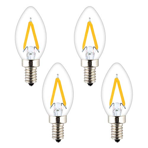 OPALRAY C7 Mini LED Bulb, Warm White, Dimmable, 4 Pack
