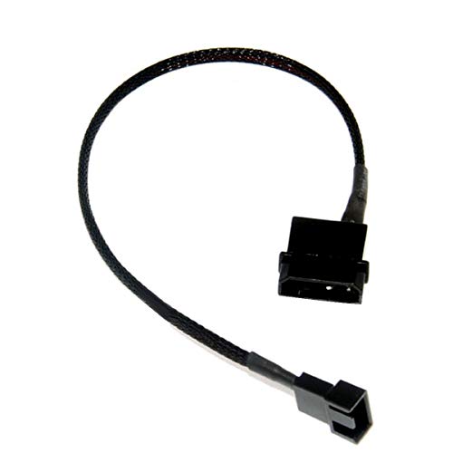 OPSFALCON 4-Pin Molex to 3 Pin 12V PC Case Fan Power Adapter Cable