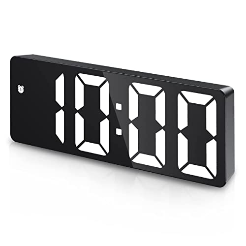 OQIMAX Digital Alarm Clock with LED Display and Voice Control