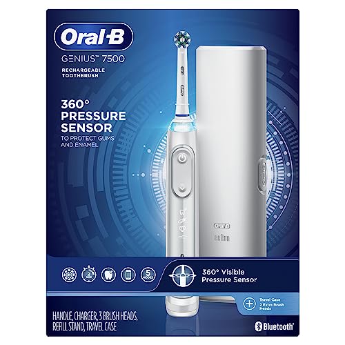 Oral-B 7500 Electric Toothbrush with Replacement Brush Heads, White