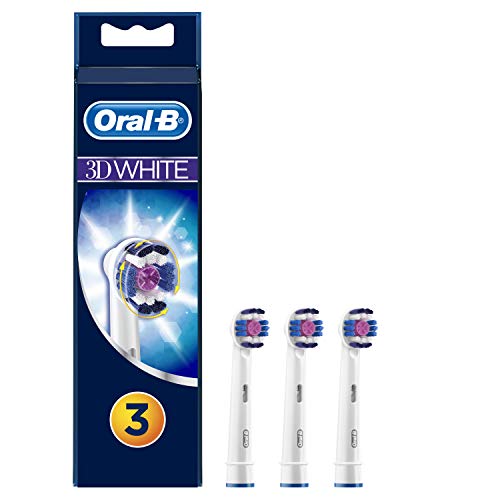 Oral-B Braun 3D White Electric Toothbrush Replacement Head - 3 Refill Brushes