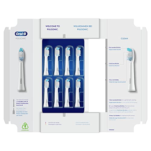 Oral-B Pulsonic Clean Toothbrush Heads, Pack of 8