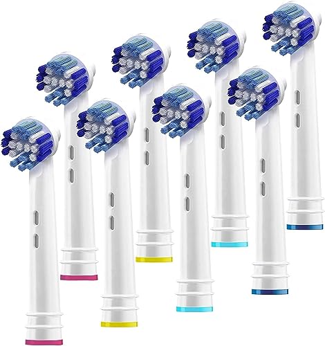 OralB Braun Compatible Replacement Brush Heads - Pack of 8