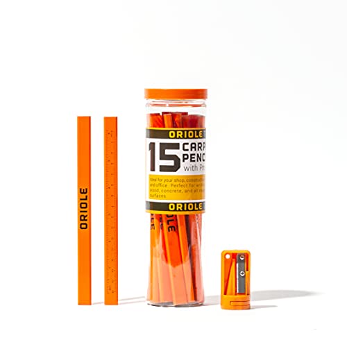 Orange Carpenter Pencil Set
