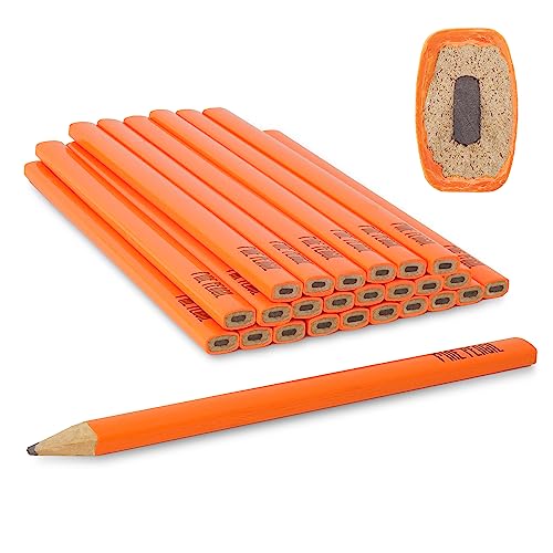 Orange Carpenter Pencils (Pack of 24)