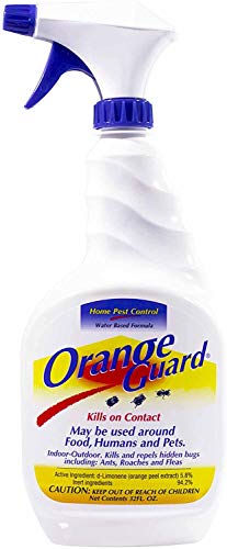 Orange Guard Home Pest Control Spray - Kills and Repels Ants, Roaches, Fleas and More - Indoor/Outdoor Natural Organic Formula - 32 fl oz (2 Pack)