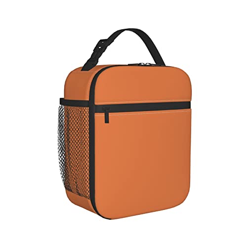 Orange Lunch Box Insulated Tote Lunch Bag