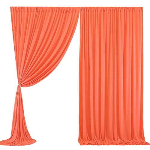 Orange Party Backdrop Curtain