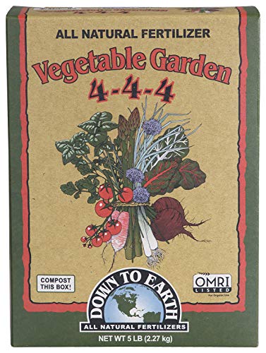 Organic Vegetable Garden Fertilizer 4-4-4, 5lb