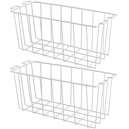 Orgneas Freezer Baskets for Chest Freezer, Expandable Deep Freezer  Organizer Bins Wire Basket Storage Adjustable From 16.5 to 26.5,  Stainless Steel