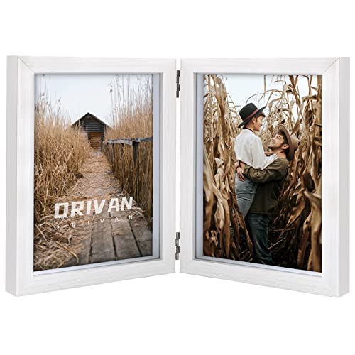 ORIVAN Double 5x7 Picture Frame - White